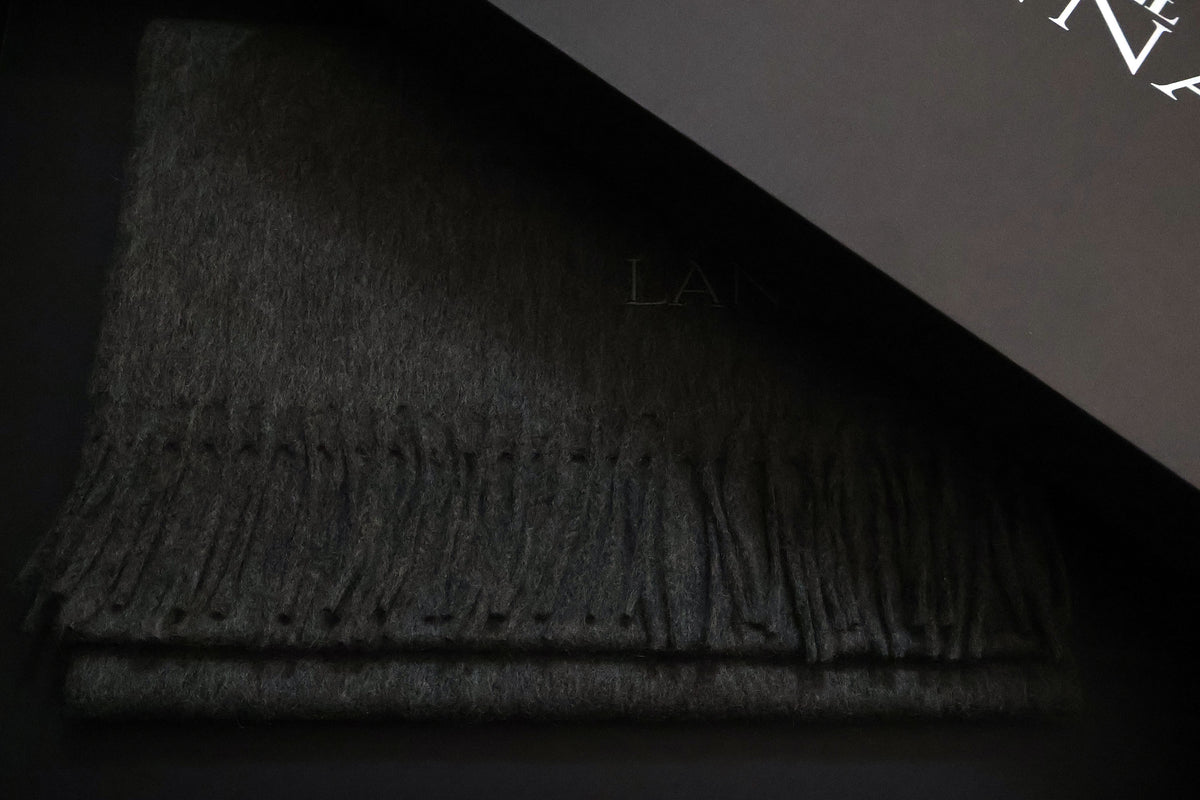 100% Grey Cashmere Scarf